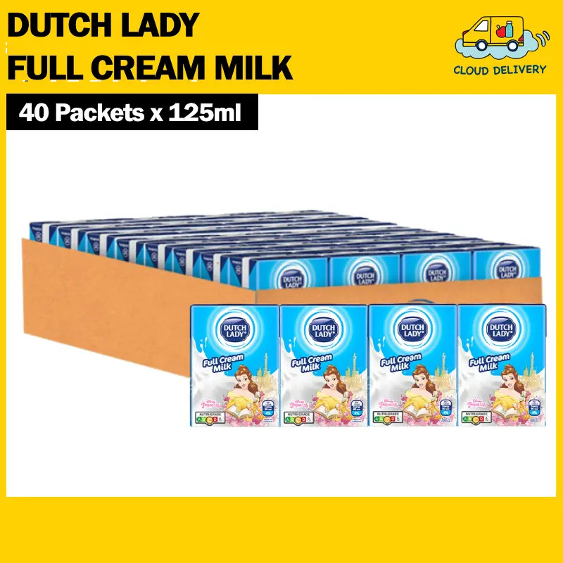 Dutch Lady UHT Milk Carton -  Full Cream (40 x 125ml)