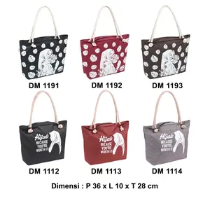 Zeintin - Totebag Tas Bahu Wanita Bahan Nylon Souvenir DM Perempuan