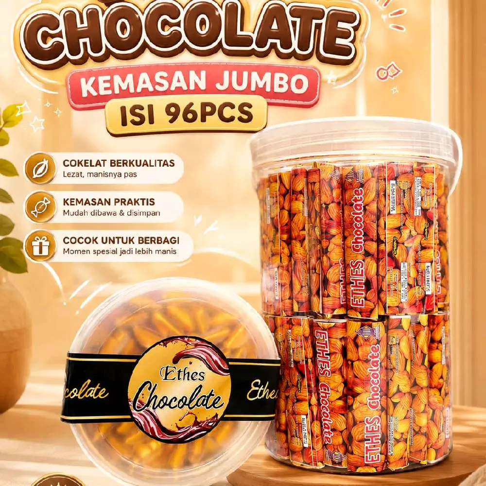 ETHES CHOCOLATE JUMBO isi (96pcs)