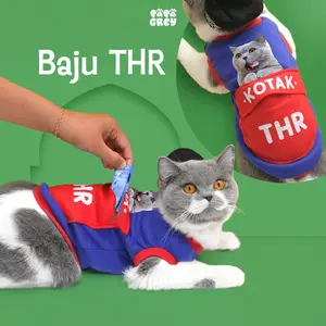 Baju Kucing Ramadhan Edition FREE PECI/Baju Kucing Lucu/Baju Lebaran Kucing/Kaos Kucing