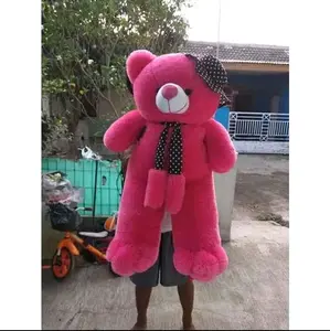 Boneka Teddy Bear Beruang shal topi Giant viral Dolls Toys Hadiah