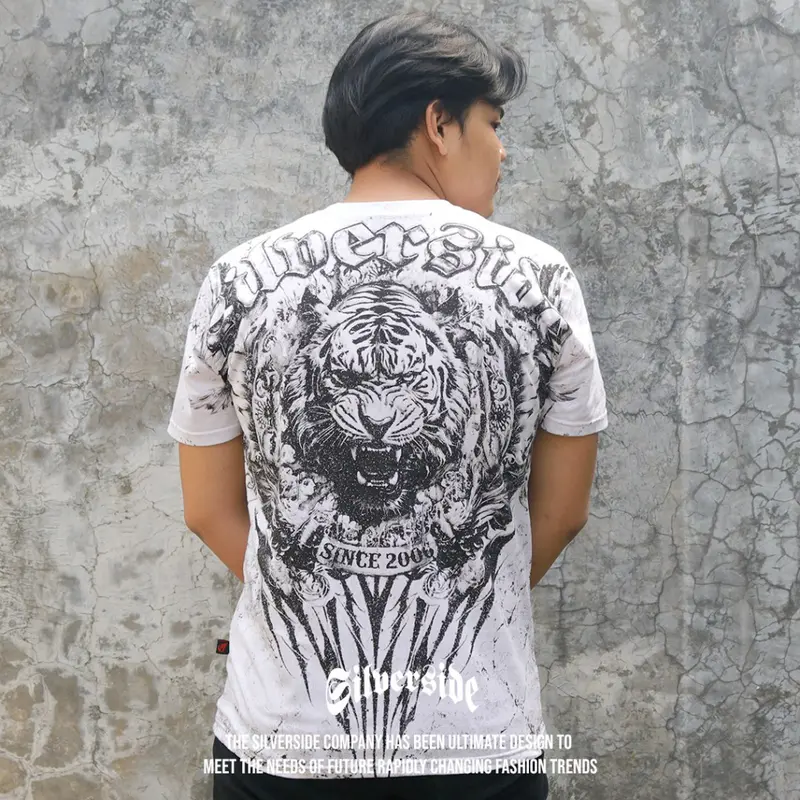 SILVERSIDE  ROLF  T-shirt / Kaos Distro Cowok/ Distro Cowok Combed Pria Fit Katun Keren Motif High Baju Nyaman 2