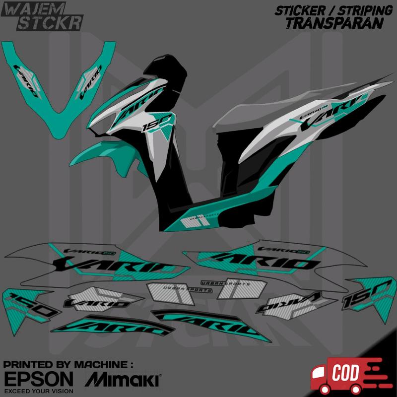 STRIPING TRANSPARAN VARIO NEW 125 150 GEN 1 CUSTOM VIETNAM 3