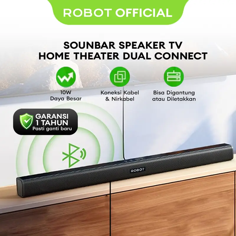 ROBOT Soundbar Speaker TV RB590 Wireless Home Theater Dual