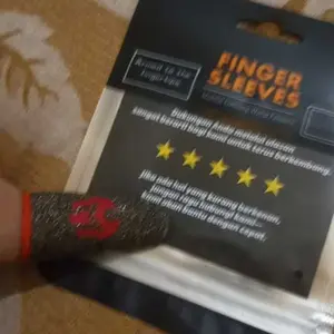 Miner Sarung Jempol Gaming Silver Fiber - Mobile Gaming Finger Sleeve Premium | Anti Keringat & Ultra Responsiff