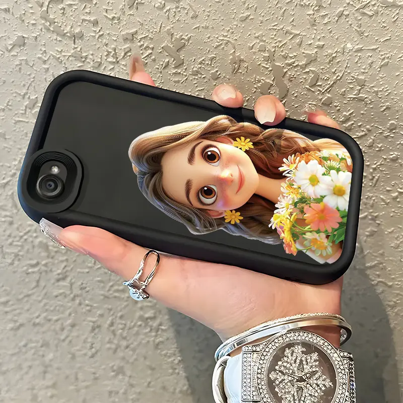 Casing Hp Untuk VIVO Y66 Y67 V5 V5s V5 Lite Case Hp Kasing Kesing Cesing Softcase Casing Gadis cantik berambut coklat Bahan silikon Anti-Sidik Jari Anti Jatuh Tahan Gores