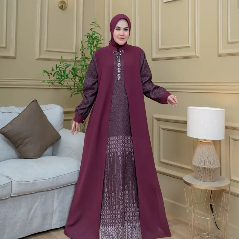 READY HINAYAH Dress Set Jilbab Big Size M001 Casual Wanita 2