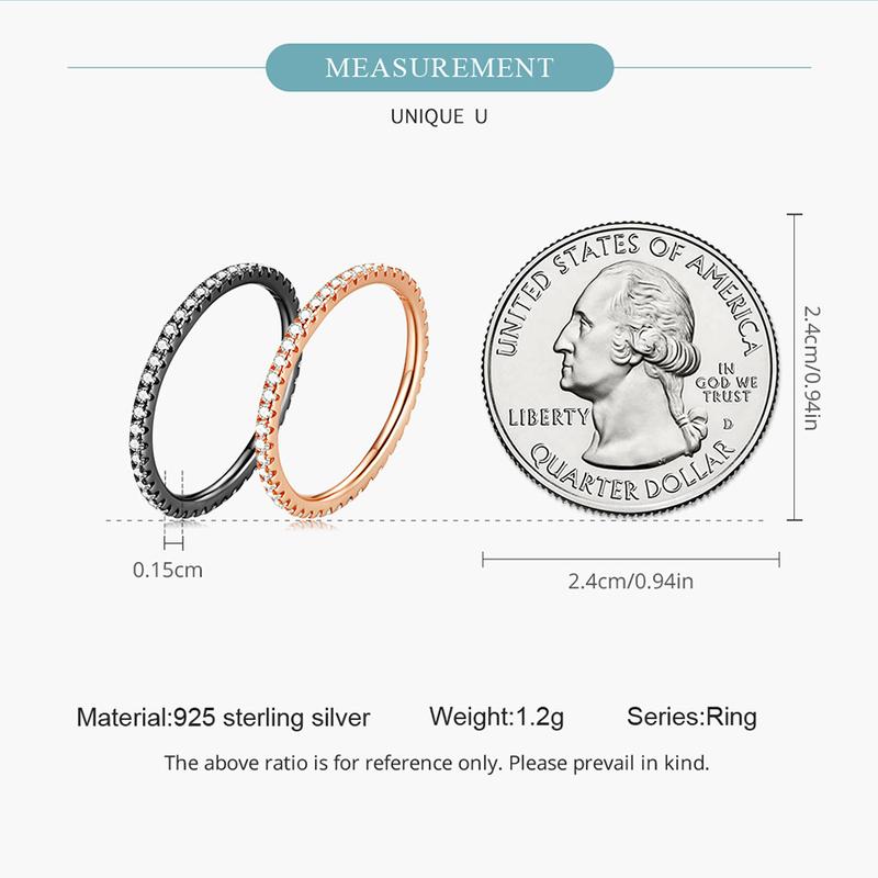 Product Introduction of Nhẫn Bạc Sterling 925, Bamoer, Dành Cho Nữ, Đính Đá Zircon Màu Hồng Và Xanh Dương, Phong Cách 27