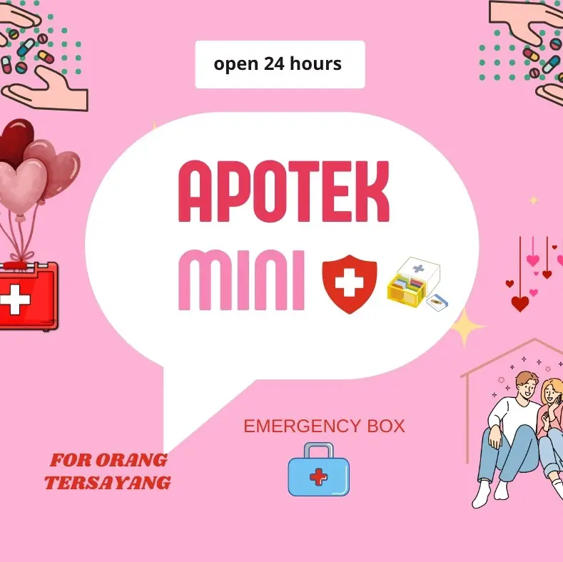 Custom Desain Apotek Mini Box Dan Box Sticket Aja