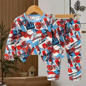 Piyama Anak Import Lembut Motif Spider-Man Nyaman untuk Tidur dan Bermain - Fashion