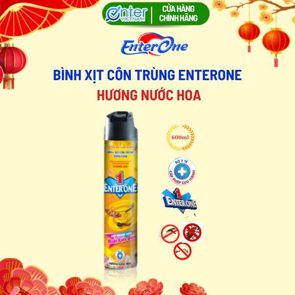 EnterOne Bình Xịt Côn Trùng Hương Nước Hoa 600ml Diệt Muỗi Kiến Gián An Toàn Chăm Sóc Nhà Cửa