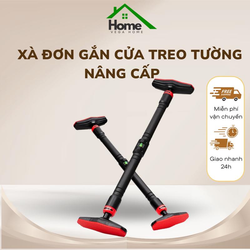 Xà Đơn Gắn cửa Treo Tường Thể thao chốt cải tiến kích thước 70cm-130cm Đầu bám chắc chắn