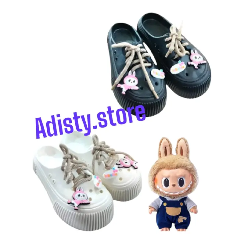 sepatu tali wanita labubu kekinian cantik 0