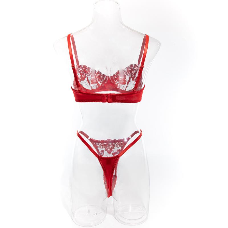 Product Introduction of Bộ Áo Ngực Thời Trang Nữ, Thêu Hoa Kiểu Pháp Gợi Cảm, Siêu Mỏng, Đẩy Lên, Quần Lót, Quần Lót, Thích Hợp Cho Bé Gái, Kiểu Gợi Cảm, Hoàn Hảo Cho Đồ Ngủ Và Trang Phục Hàng Ngày 22