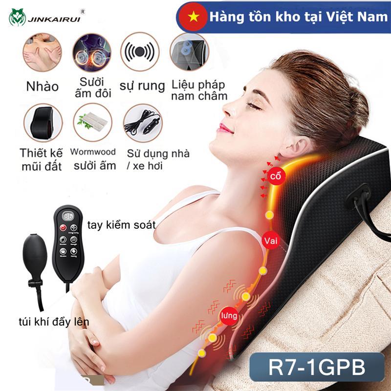 Gối Mát Xa, Jinkairui, Máy Massage Cổ, Nhào Và Làm Nóng, Điều Khiển Bằng Tay, Túi Khí Đẩy Lên, Máy Massage Lưng, Máy Mát Xa Cơ Thể