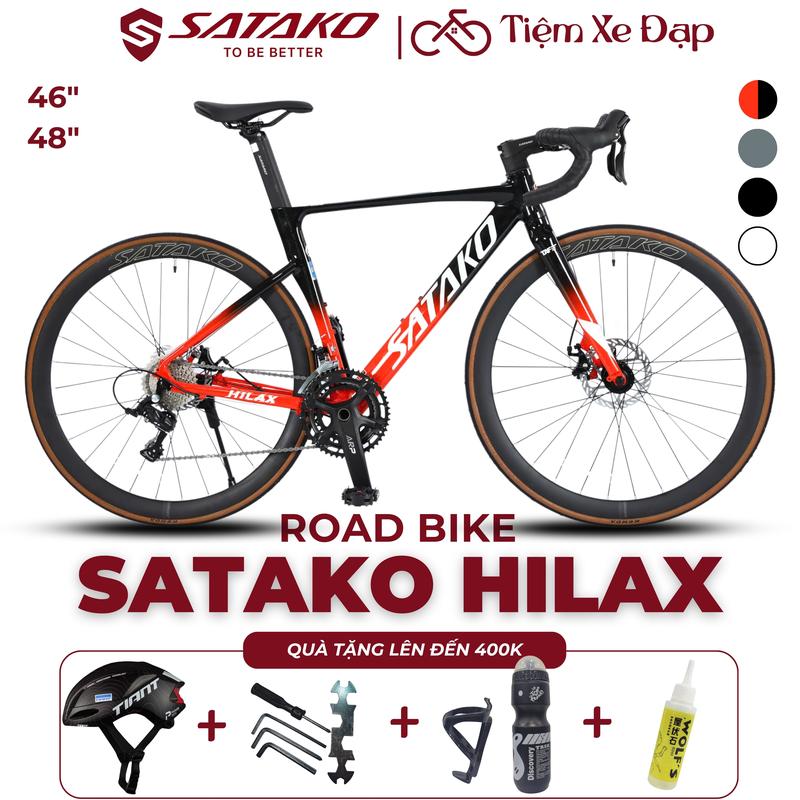  Xe Đạp Đua SATAKO HILAX Khung Nhôm 6061 Tay Đề Lắc SENSAH IGLITE Phanh Đĩa Cơ| Xe Đạp SATAKO Việt Nam 