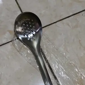 Sendok Saringan Baja Tahan Karat 304 Menebal,Dapurrumah Tangga Mesh Fast Drain Cookware Alat
