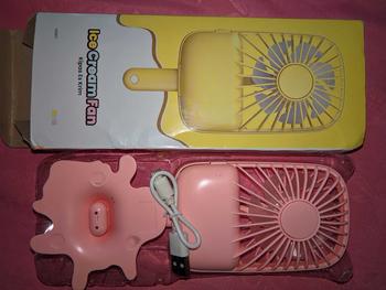 Product Review of (PRODUK ASLI INFINILAPAN) Kipas Angin Mini Genggam Portable Karakter Ice Cream 3 Speed Wind l Kipas Angin Lucu Portable USB l Mini Fan l INFINILAPAN kipas  mini kipas  minilucu from m**r 0