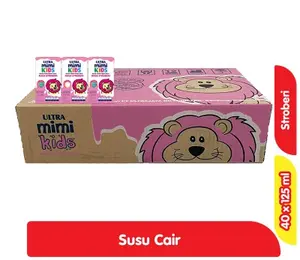 SUSU ULTRA MIMI KIDS 125ML STRABERRY 1 DUS 40 PCS