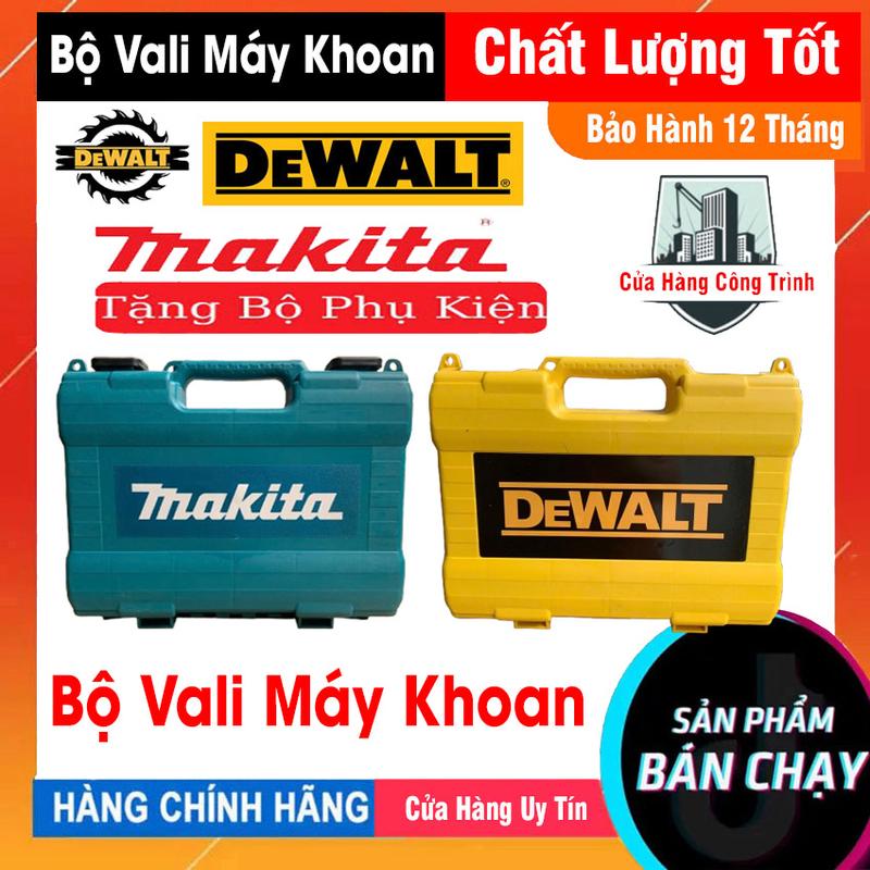 VỎ HỘP ĐỰNG MÁY KHOAN PIN MAKITA- DEWALT VỎ HỌP VALI NHỰA ĐỰNG MÁY KHOAN PIN 10LI - 13LI BULONG TIỆN LỢI ĐA NĂNG