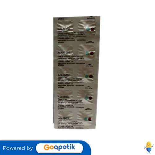 ACARBOSE KIMIA FARMA 50 MG STRIP 10 TABLET