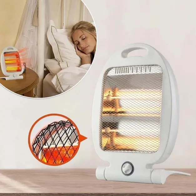EB Penghangat Ruangan Heater Portable Alat Pemanas Ruangan Lampu Penghangat Ruangan Bahan Kelas Tinggi ABS Stainless Steel Ukuran Kompak 255x180x390mm Tegangan 220V Listrik