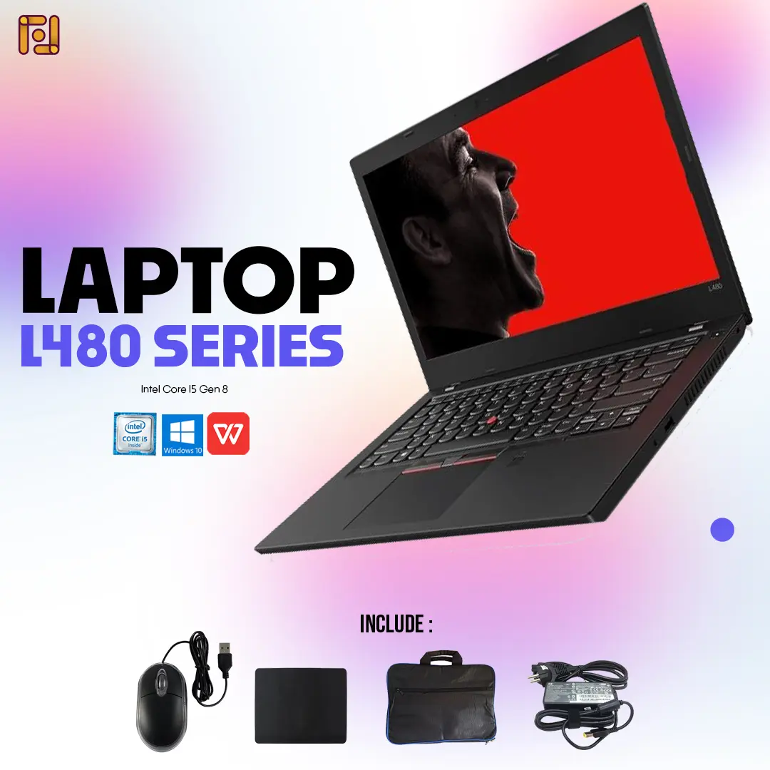 Laptop L480 series i5 Gen 8 ram 8/16GB ssd 128GB UP TO 512GB Fantastic Grade