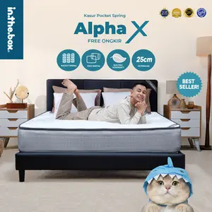 [Free Bantal] INTHEBOX ALPHA X - Kasur Springbed - Ukuran kasur 90x200, 100x200, 120x200, 140x200, 160x200, 180x200, 200x200