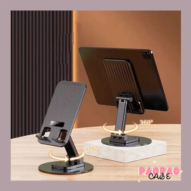 Paopao Case Stand Holder Metal Rotasi 360 Dudukan Ponsel Besi Phone Stand Holder Tablet Multifungsi