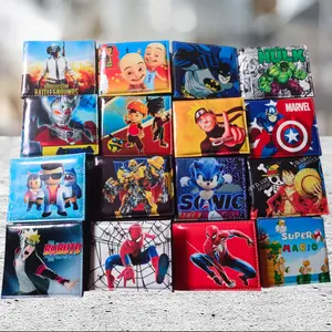Dompet Anak Laki-laki Karakter Superhero Lucu dengan 4 Slot Kartu Uang
