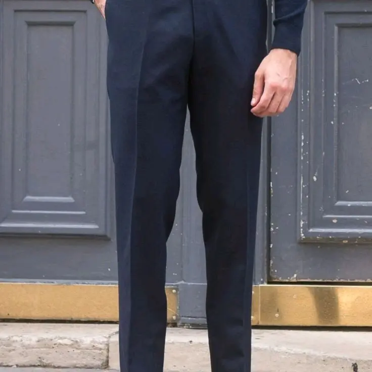 ALVINO-CELANA FORMAL BAHAN Hitam Kerja Kantor Slim Fit  panjang pria Celan Slimfit 4