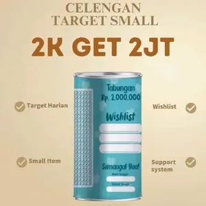 celengan target viral tiktok SMALL/best seller/celengan terbaru lucu murah kekinian/tabungan anak anak/kado/souvenir 5k