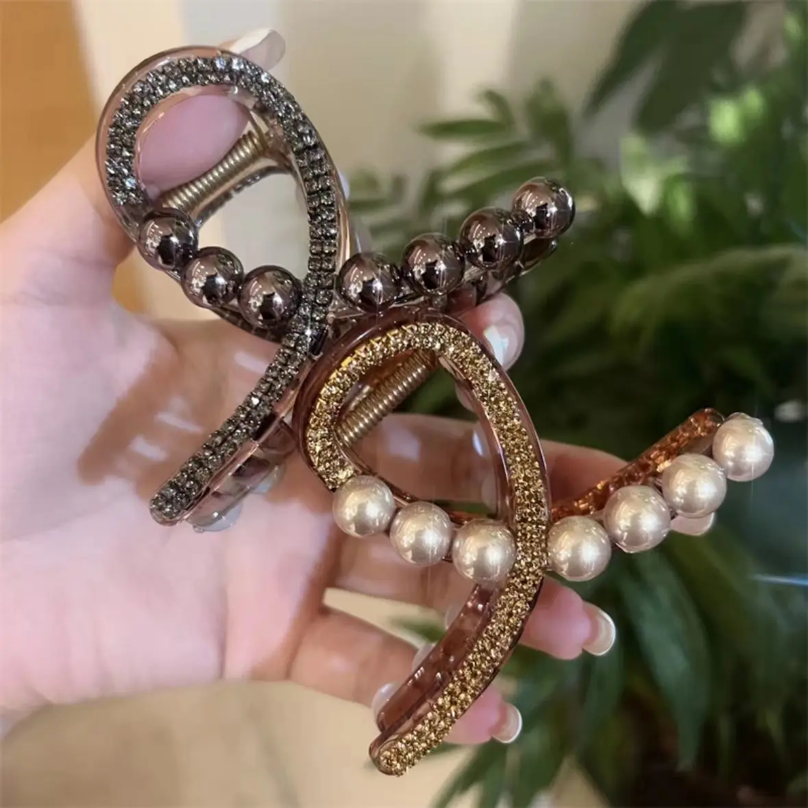 Klip Jepit Rambut Berlian Buatan Mutiara, Gaya Korea, Kecil, Untuk Wanita, Di Belakang Kepala, Elegan dan Serba guna, Klip Jerung, dengan Rekaan Cakera