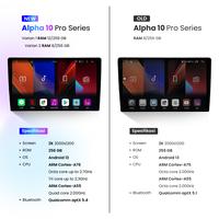Gambar HIRODIO Headunit Android Alpha 10 Pro Series 12/256GB & 8/256GB dengan Wireless Apple Carplay & Android Auto Layar 10.1 Inch 2K Tone Color Technology - 9INCH(8/256GB), Headunit Only dari BREMBREM OFFICIAL Kab. Tangerang 5 Tokopedia