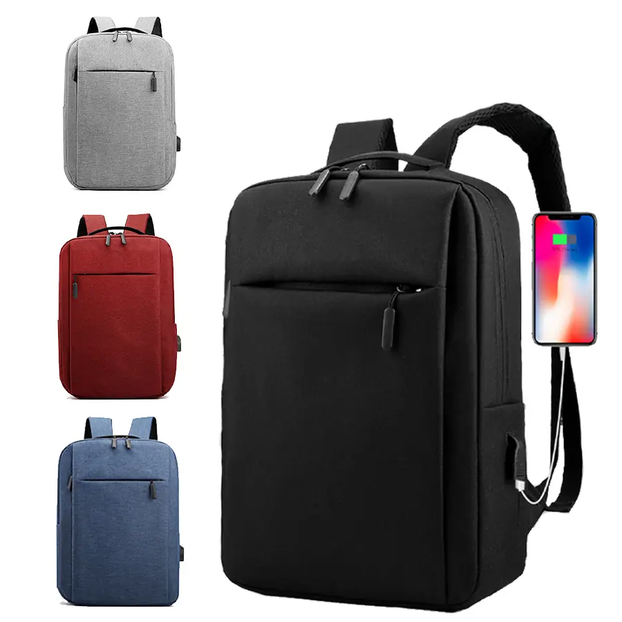 Large Capacity Expandable Travel Backpack, USB Interface Multi-function Computer Bag, Waterproof Portable Laptop Bag Black Bag Nylon Casual Personalized Gift College School Bag Back to School Dormitory University School Bag