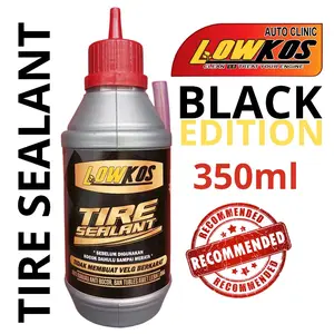 LOWKOS Cairan Tubles 350ml Black Edition Tire Sealant Anti Ranjau Paku Cocok untuk Ban Motor , Mobil dan Sepeda Listrik