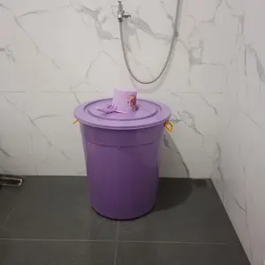 Ember Jumbo Warna Cantik dengan Tutup Gratis Gayung - Kapasitas 80 Liter