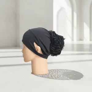 Ciput Brukat Turki Anti Budeg inner jersey lubang telinga ciput cepol brukat renda adem