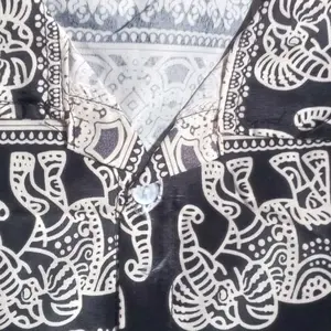 ONESET KEMEJA DAN CELANA PANJANG ANAK PEREMPUAN PIYAMA ANAK MOTIF GAJAH LUCU SETELAN KEMEJA ANAK KEKINIAN
