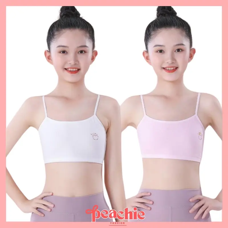 PEACHIE | BR1911 Bra Bh Mini Set Wanita Miniset Anak Kecil Polos Pakaian Dalam Remaja Cewek Pubertas Fashion 0