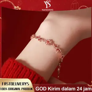 Gelang | Mawar cinta gelang perak gadis-gadis ceruk cahaya mewah gelang rasa halus model wanita meledak hadiah ulang tahun untuk pacar