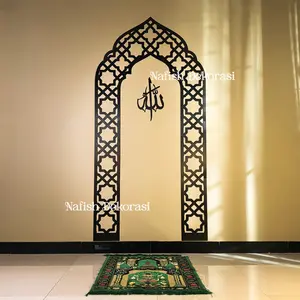 Mihrab Mushola Besar Hiasan dinding rumah Islami Modern Elegan Estetik Warna Mengkilap - Model 11