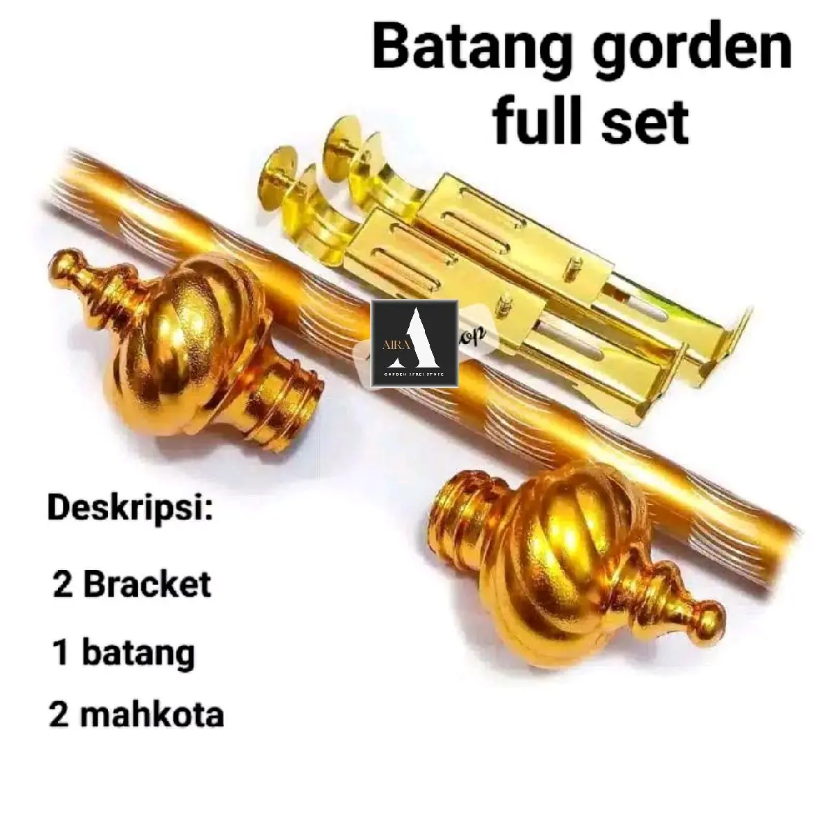 Set Batang Gorden + Penyangga Gorden