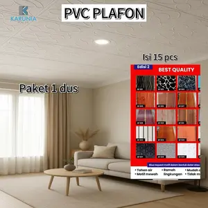 Pvc plafon 4 Meter // paket 1 dus isi 15 //