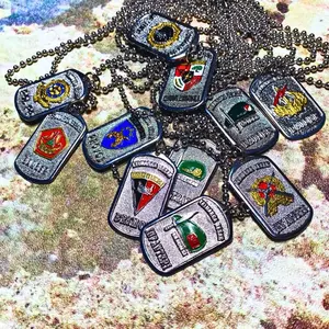 Kalung Dog Tag Army Style Full Logam Cor Tebal Monel HIGH QUALITY