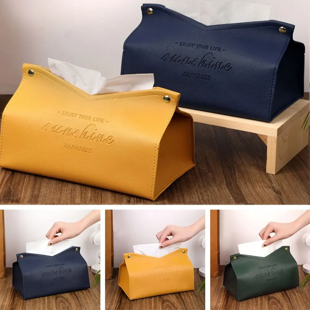 Home Living Room Decoration Large Storage Container Tissue Case Napkin Holder Car Tissue Box Paper Towel Box