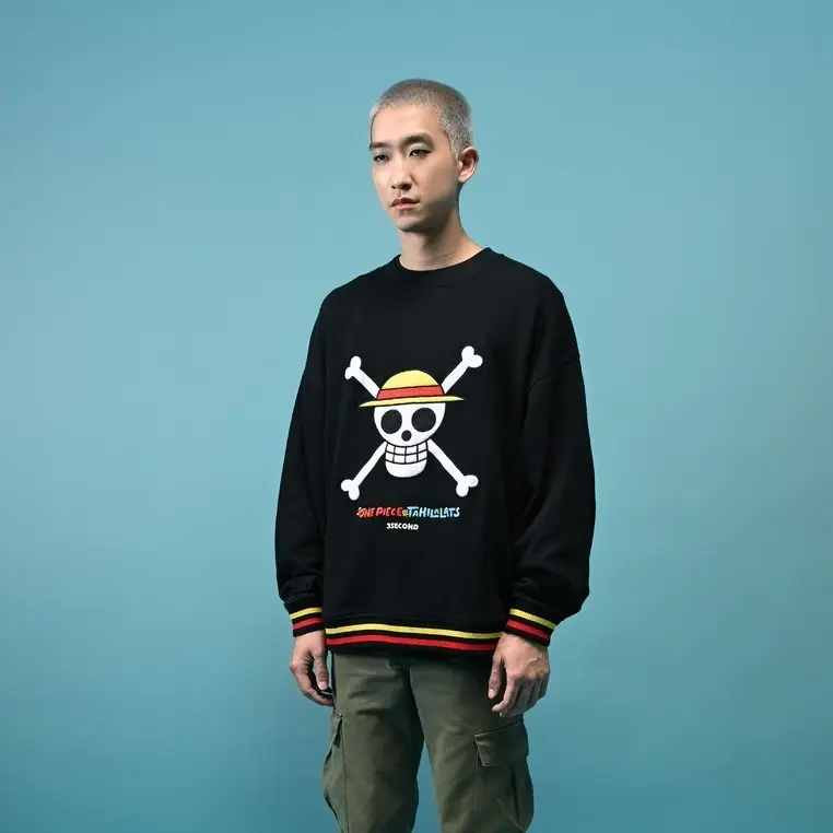 3Second x One Piece x Tahilalats Men's Jacket Crewneck 4