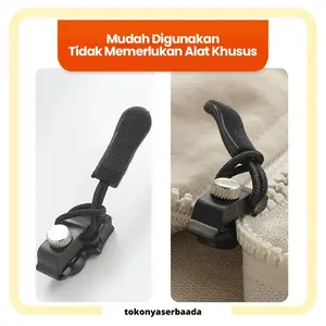 TSA (BUNDLING) Ritsleting Pengganti Zipper universal Penarik ritsleting pengganti penarik ritsleting cocok untuk berbagai produk ritsleting Dapat Dilepas Pengganti Penarik Ritsleting Aksesori Fashion Uniseks