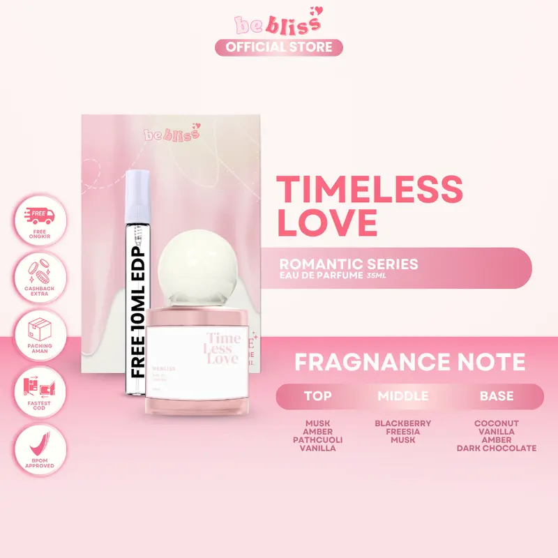(ECER) BEBLISS EAU DE PARFUME ROMANTIC SERIES SATUAN PARFUM SHIMMER SPRAY BUY 1 GET 2 UNISEX Perfume PREMIUM WANGINYA TAHAN LAMA 4