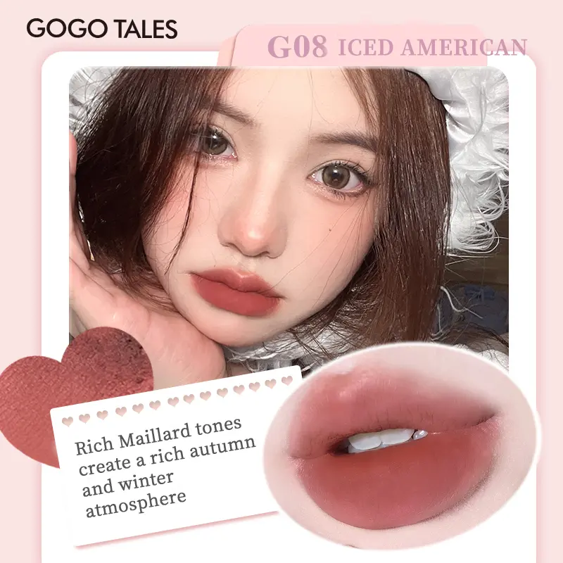 [BPOM]GOGO TALES ice lipmud LIP CREAM MATTE LIPSTICK LIP TINT LONG LASTING LIP & CHEEK MUD GT620 4